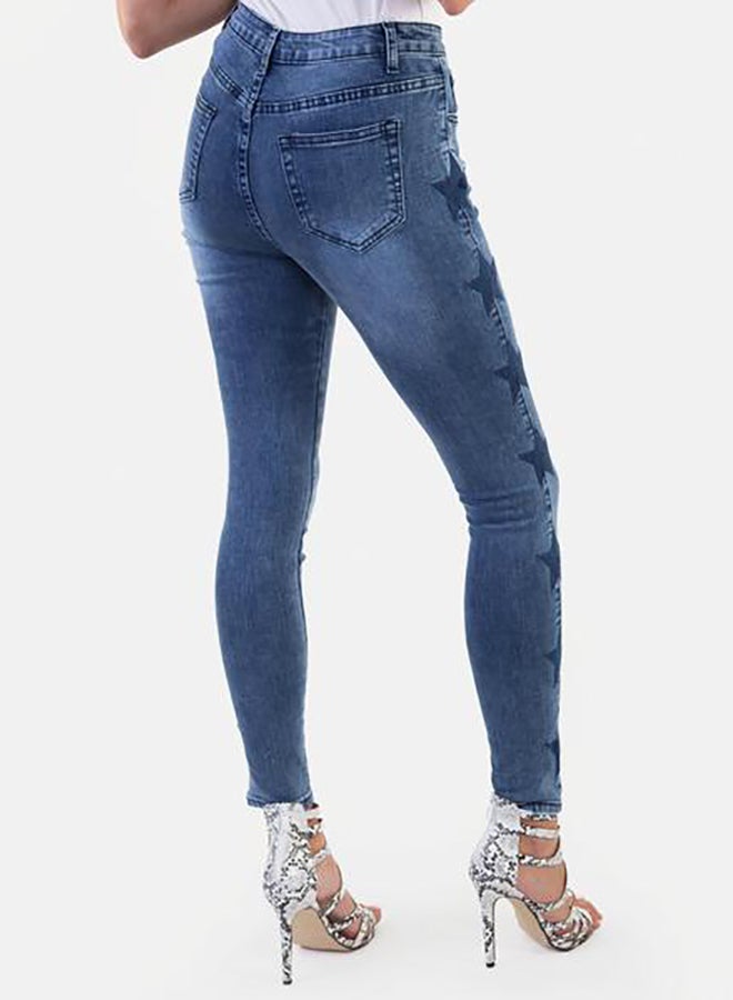 Raw Orange - Star Denim Jeans Blue - Image 1