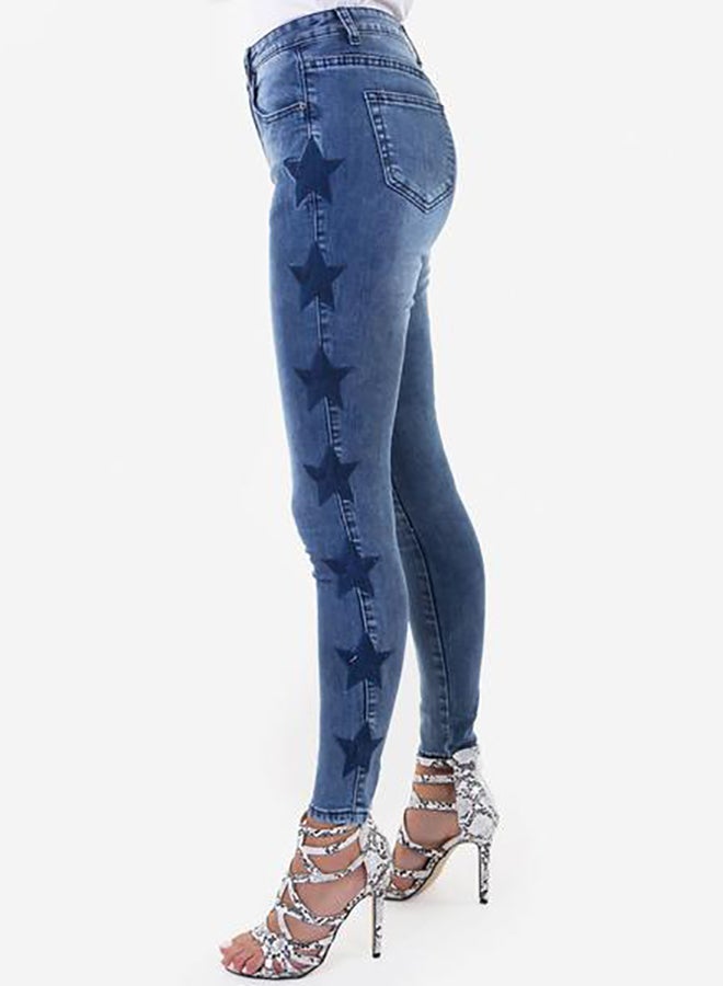 Raw Orange - Star Denim Jeans Blue - Image 1