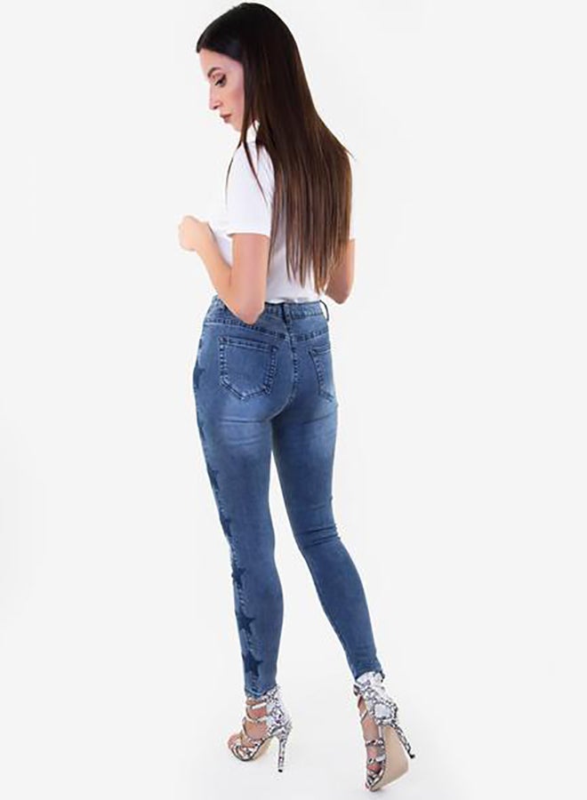 Raw Orange - Star Denim Jeans Blue - Image 1