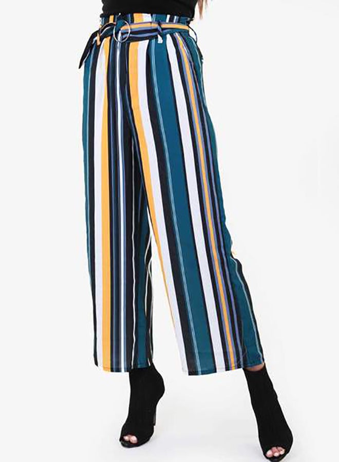 Raw Orange - Striped Culottes Multicolor - Image 1