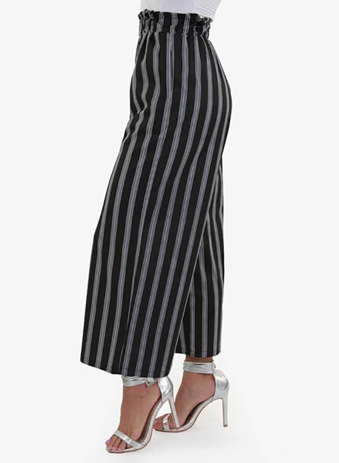 Raw Orange Striped Pants Black  - Image 3