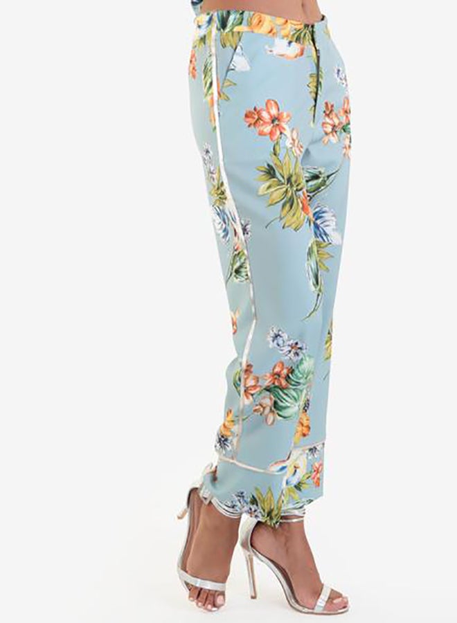 Raw Orange - Floral Pants Multicolor - Image 1
