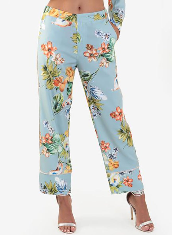 Raw Orange - Floral Pants Multicolor - Image 1