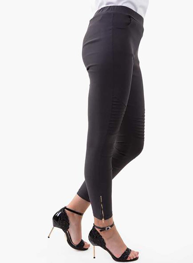 Raw Orange - Ribbed Jeggings Grey - Image 1