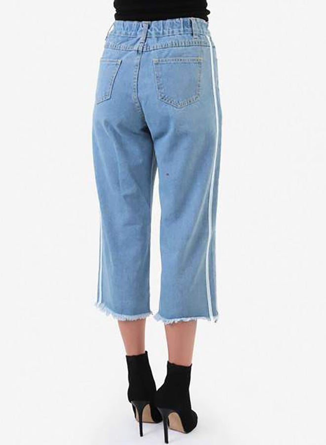 Raw Orange - Ankle Denim Jeans Blue - Image 1