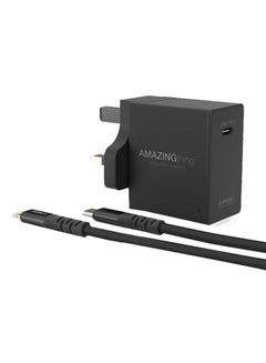 Supreme Charger 18W PD Adapter With Lightning To USB-C Cable Combo Black