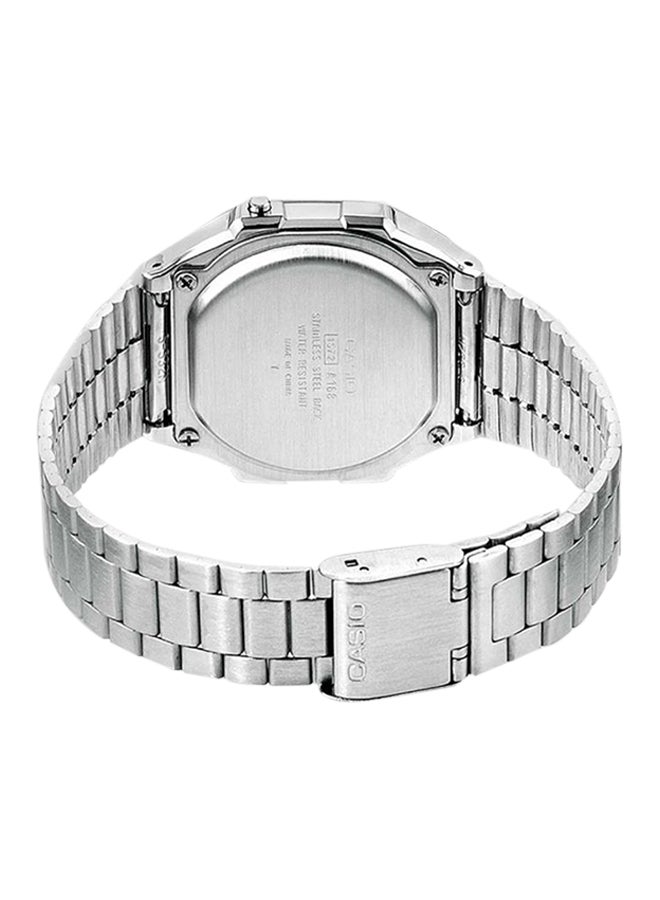 CASIO Men's Stainless Steel Digital Wrist Watch A168WA-1UWD - 36 mm - Silver  - Image 2