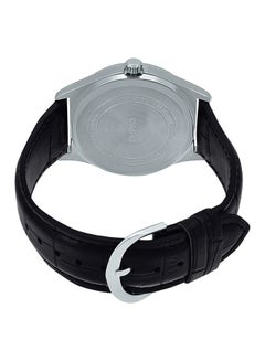 CASIO Men's Leather Analog Watch MTP-V001L-7BUDF - 42 mm - Black  - Image 2