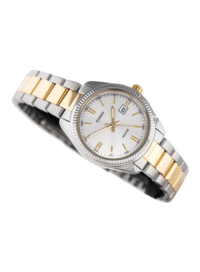 كاسيو ساعة يد بعقارب ذات لونين طراز LTP1302SG-7A للنساء - Image 3