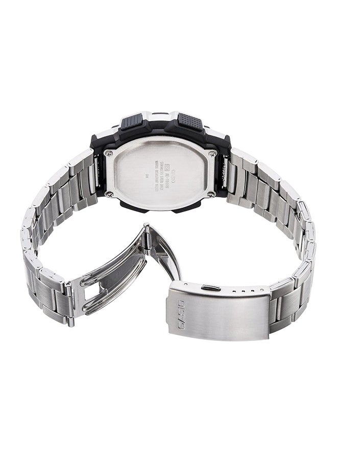 CASIO - Boys' Classic Stainless Steel Digital Quartz Watch AE1000WD - 44 mm - Silver - Image 1