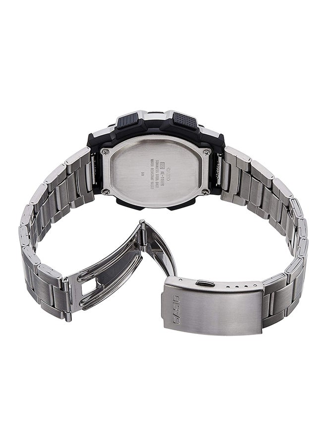 كاسيو ساعة رقمية مقاومة للماء طراز AE-1100WD-1A - مقاس 48 مم - لون فضي للرجال - Image 2