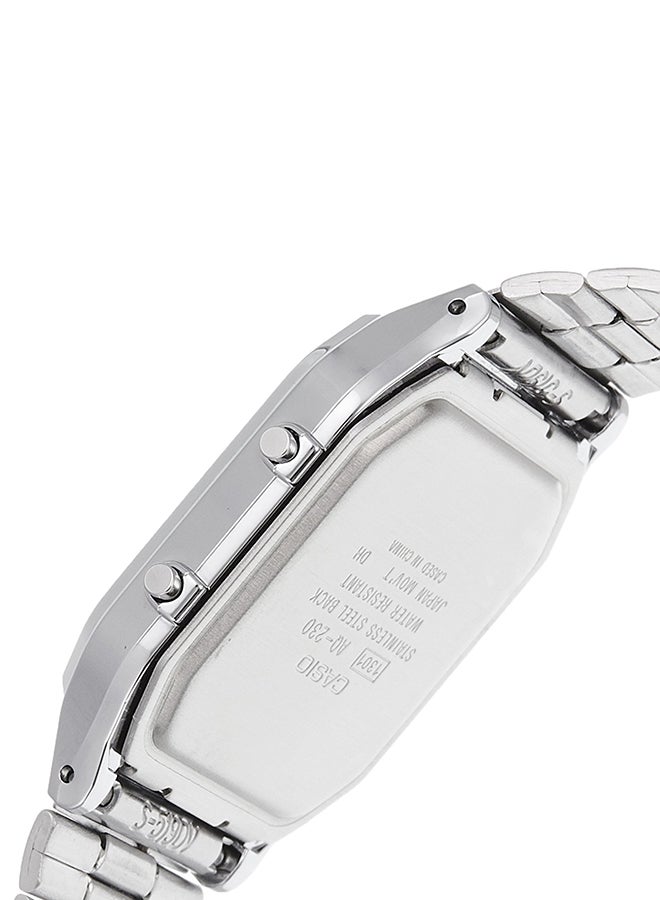 CASIO Men's Vintage Series Analog & Digital Watch AQ-230A-1D - 30 mm - Silver  - Image 4