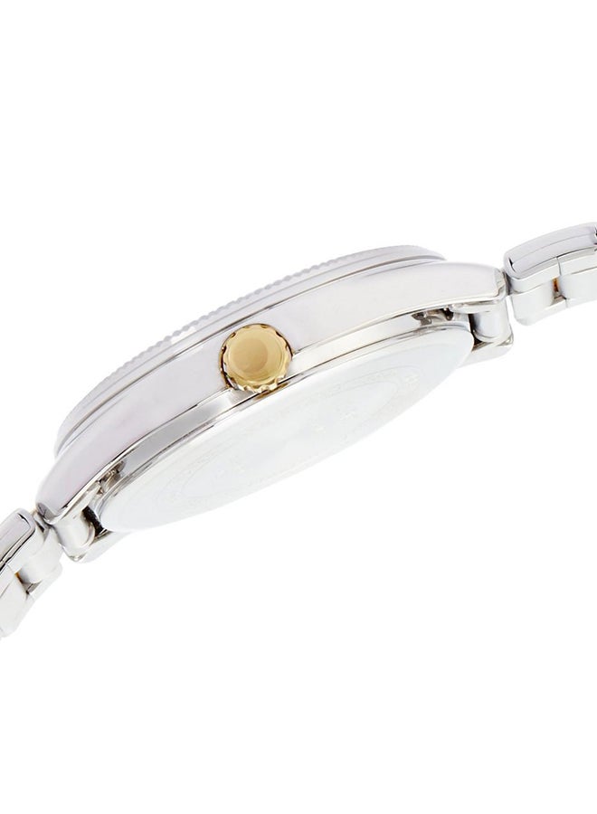 كاسيو ساعة يد بعقارب ومقاومة للماء طراز LTP-1302SG-7A - قياس 30 مم - فضي/ذهبي للنساء - Image 3