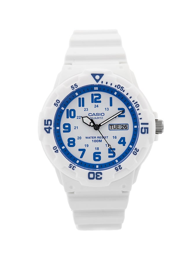 كاسيو ساعة يد بعقارب مقاومة للماء طراز MRW-200HC-7B2 - مقاس 44 مم - لون أبيض للرجال - Image 1