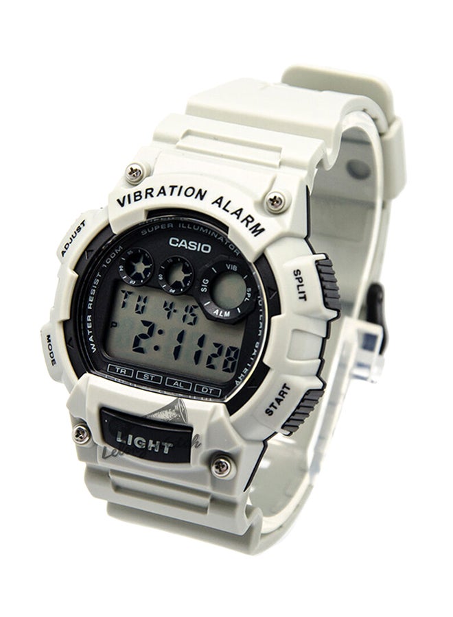 CASIO Men's Water Resistant Digital Watch W-735H-8A2 - 47 mm - Grey - Image 3
