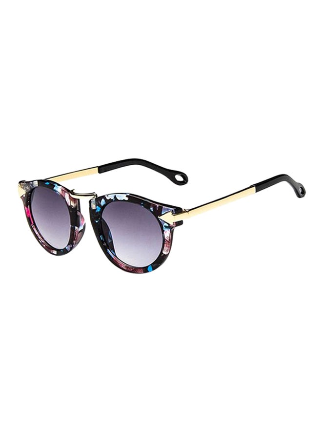 Ke shield - Kids' Retro Fashion Round Frame Sunglasses - Image 1