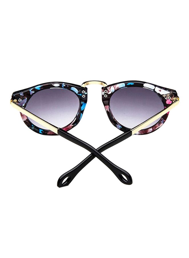 Ke shield - Kids' Retro Fashion Round Frame Sunglasses - Image 1
