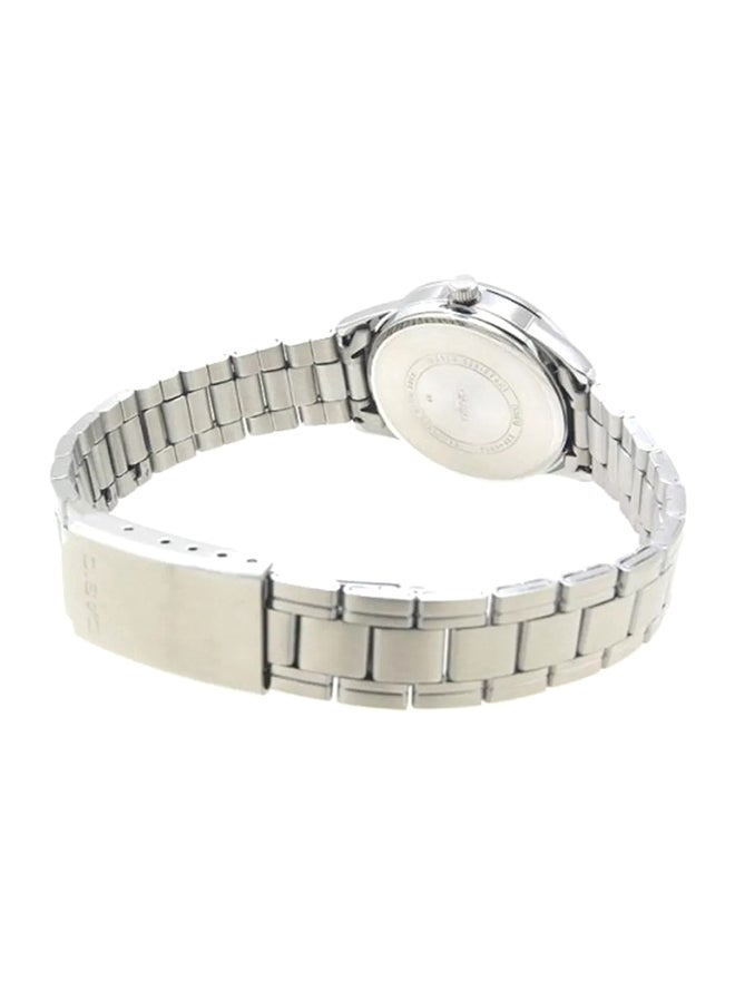 CASIO Women's Water Resistant Stainless Steel Analog Watch LTP-V005D-7B - 34 mm - Silver - Image 2