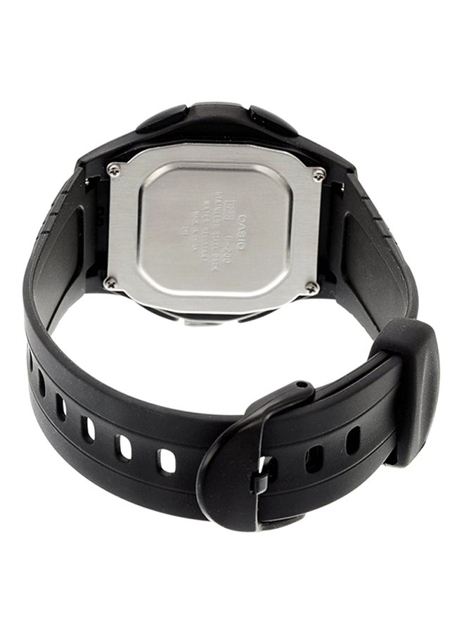 CASIO Boys' Boys' Water Resistant Digital Watch F-200W-1ADF - 44 mm - Black  - Image 2