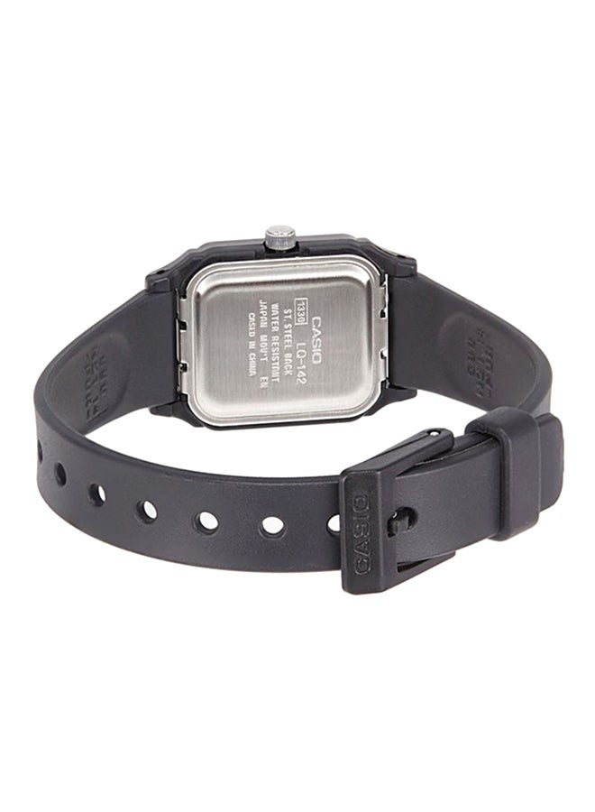 كاسيو ساعة يد بعقارب من الراتنج مقاومة للماء طراز LQ-142-1B للنساء - Image 2