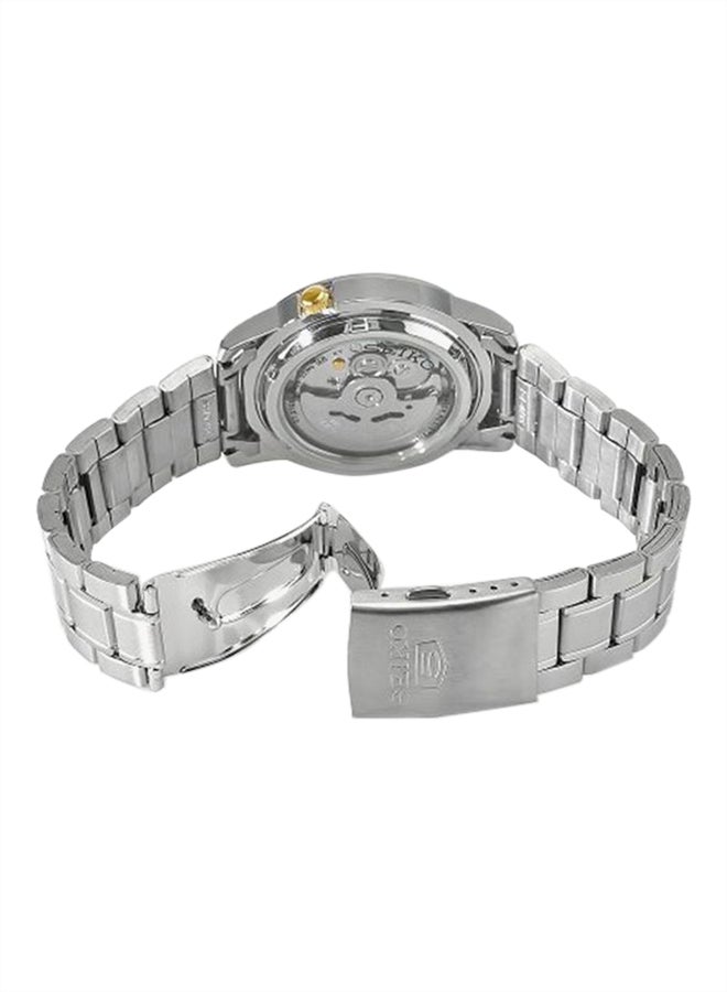 سيكو ساعة يد دائرية الشكل بعقارب وسوار من الإستانلس ستيل مقاس 38 مم - لون فضي - طراز SNKL19J1 للرجال - Image 2