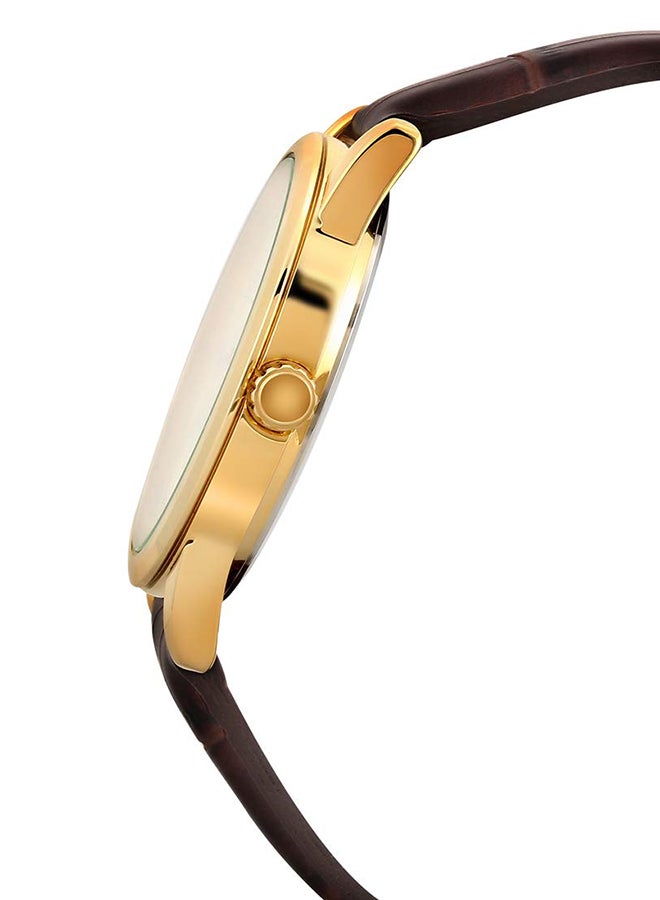CASIO - Women's Water Resistant Analog Watch Ltp-V001GL-9BUDF - 25 mm - Brown - Image 1