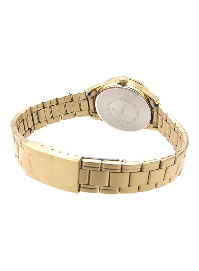 CASIO Women's Water Resistant Stainless Steel Analog Watch LTP-V005G-9AUDF - 28 mm - Gold - Image 2