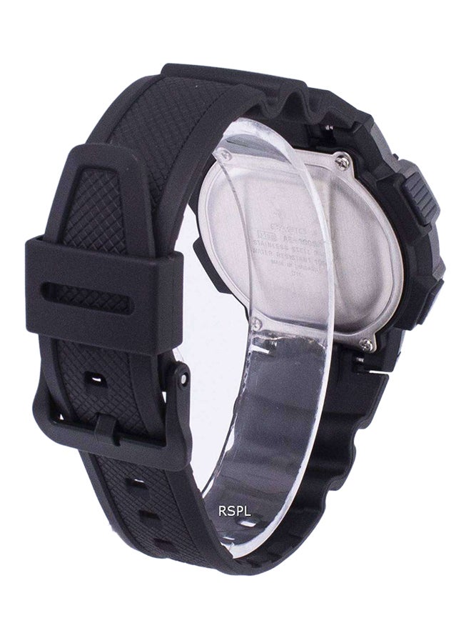 كاسيو ساعة يد رياضية رقمية بسوار من الراتينج طراز AE-1000W-1AVDF - مقاس 44 مم - لون أسود للرجال - Image 2