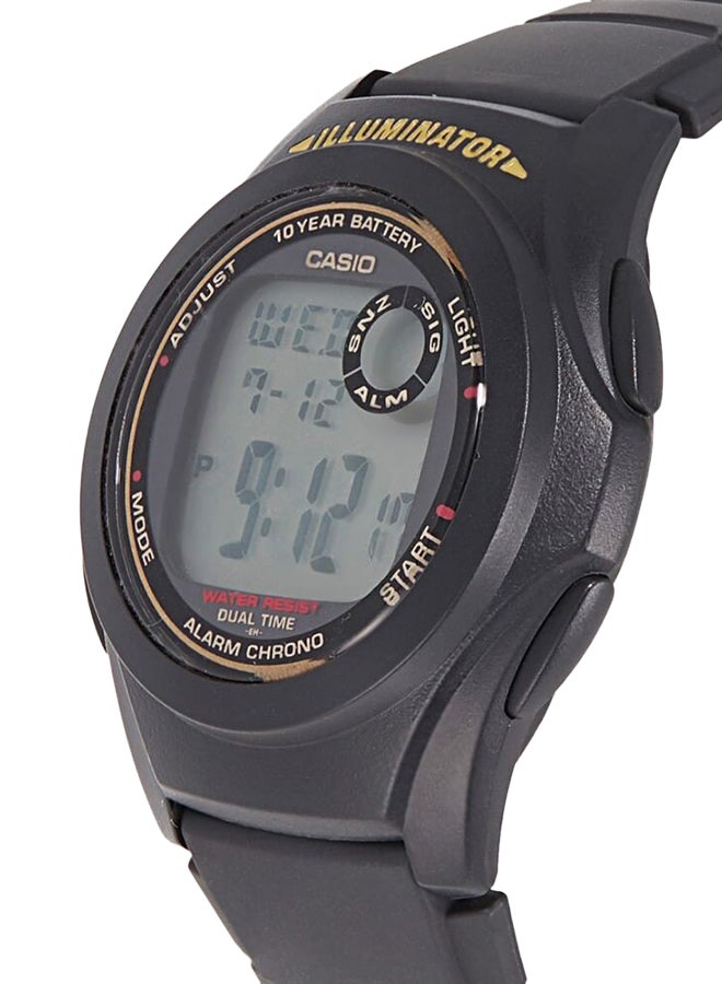CASIO - Boys' Youth Series Water Resistant Digital Watch F-200W-9A - 40 mm - Black - Image 1