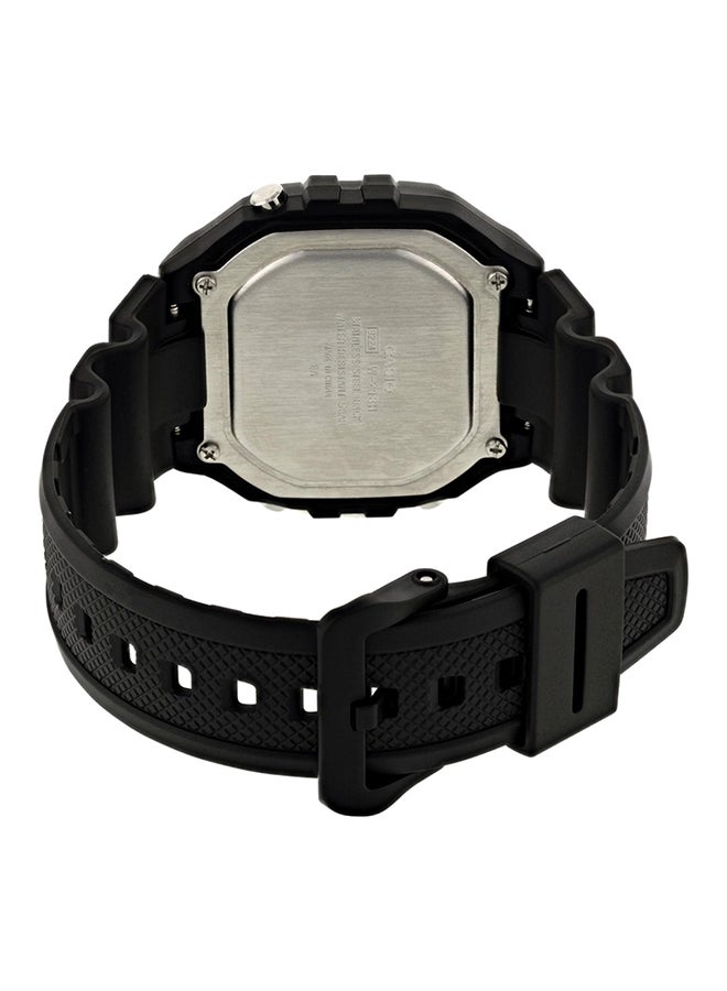 كاسيو ساعة يد رقمية كاجوال W-218H-1AVEF - مقاس 44 مم - لون أسود للرجال - Image 2
