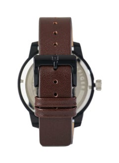 TOMMY HILFIGER Men's Denim Leather Analog Wrist Watch 1791478  - Image 2