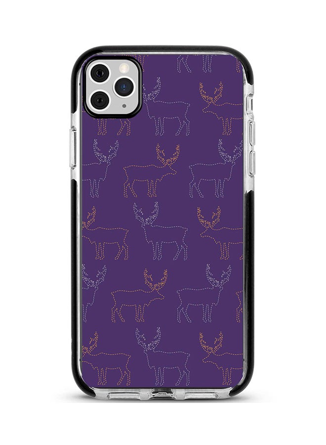 Stylizedd Protective Case Cover For Apple iPhone 11 Pro Purple Moose