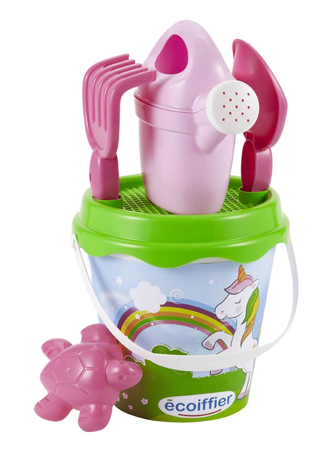 ecoiffier - Unicorn Inl Bucket With Garden Tools Accessories Multicolour 17cm - Image 1