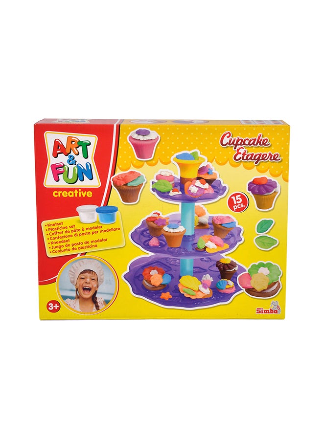 Simba 15-Piece Art And Fun Cupcake Etagere Craft Kit  - Image 1