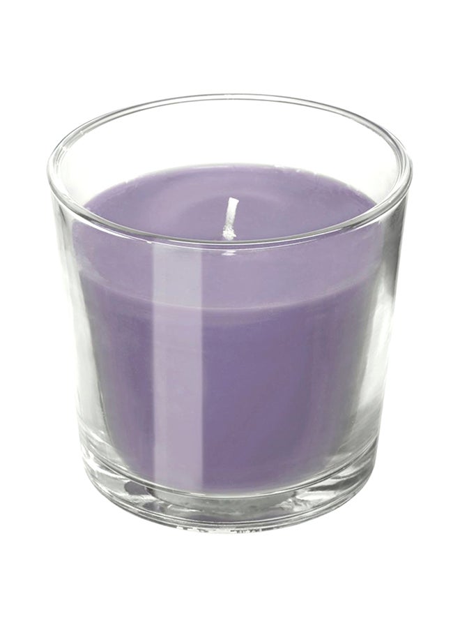 شمع معطر في كوب زجاجي أرجواني 0.5x0.25سم 