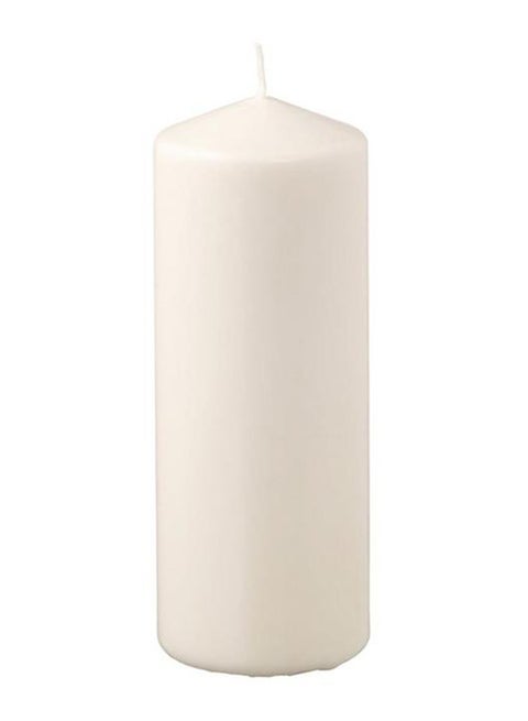 Unscented Block Candle White 15x7.5cm