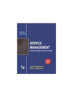 Service Management: Operations Strategy Information Techno Paperback English by Fitzsimmons, M.J. 