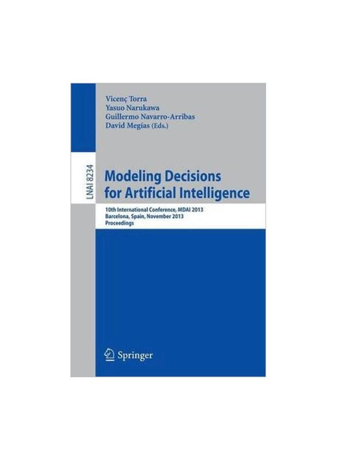 Modeling Decisions For Artificial Intelligence Paperback English by Vincenc Torra 