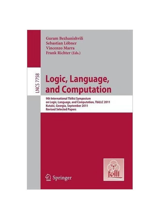 Logic, Language, And Computation Paperback English - 10 February 2013 
