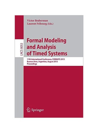 Formal Modeling And Analysis Of Timed Systems Paperback English - 1 February 2014 - v1572434374/N31766703A_1