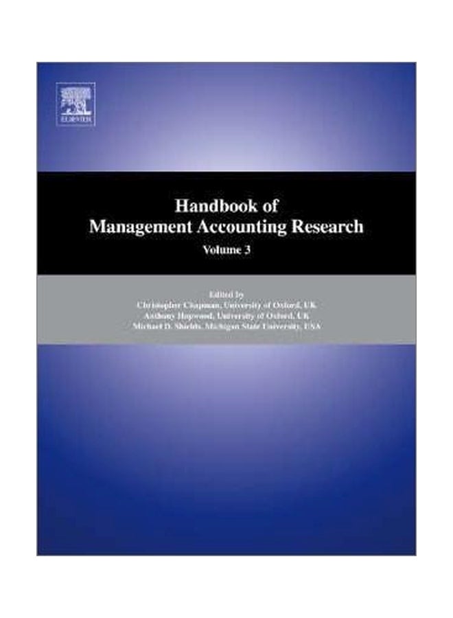 Handbook Of Management Accounting Research: Volume 2 hardcover english - 22 December 2008 