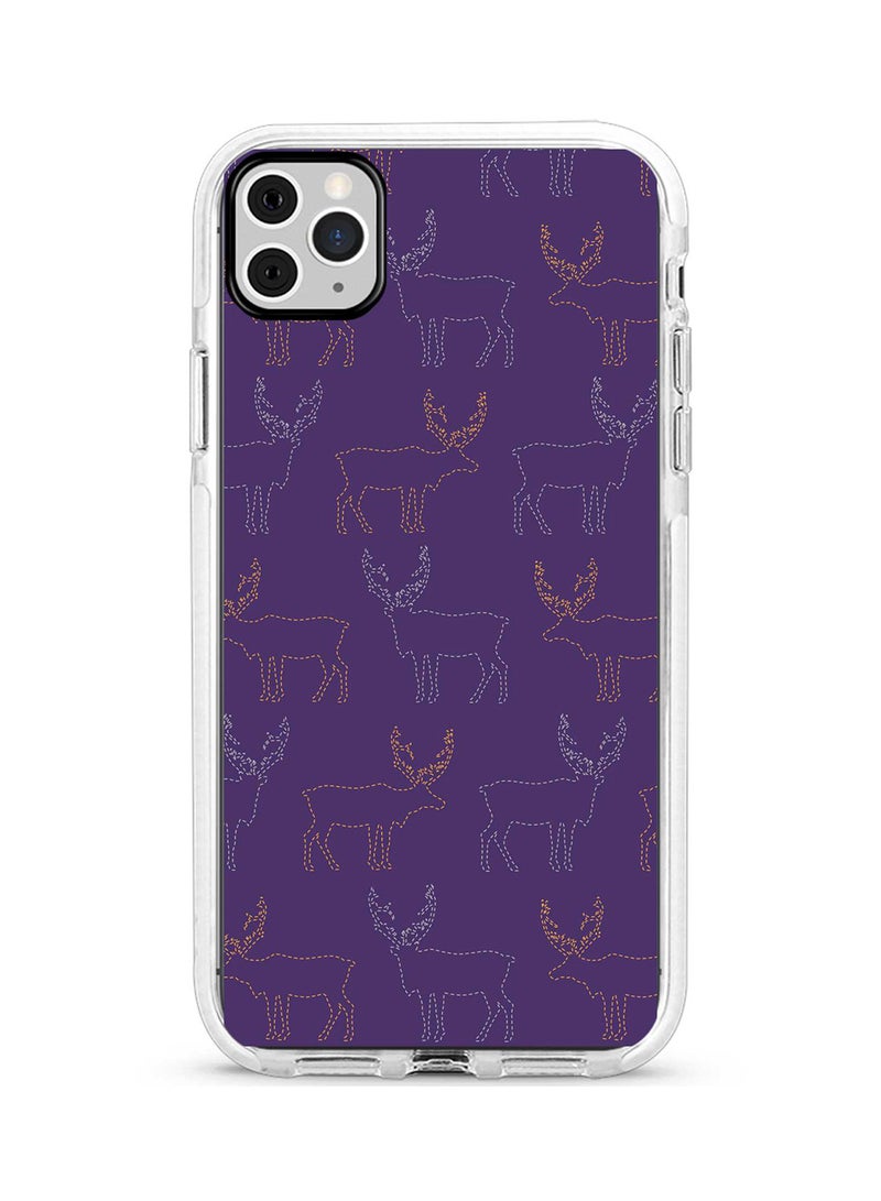 Stylizedd Protective Case Cover For Apple iPhone 11 Pro Purple Moose