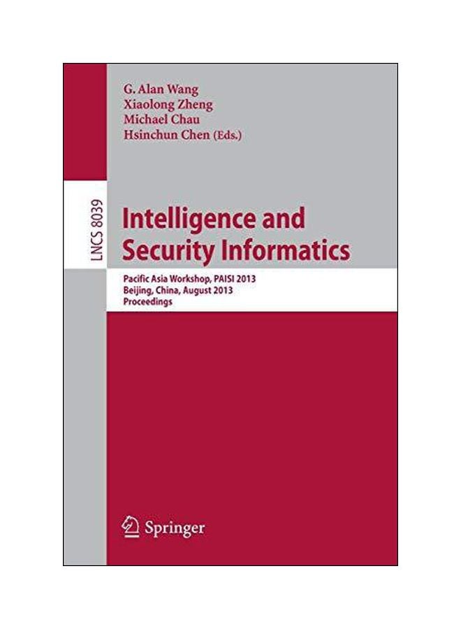 null - Intelligence And Security Informatics Paperback English - 14 July 2013 - Image 1