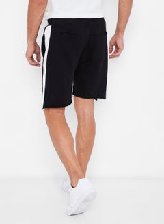 STATE 8 Side Panelled Knit Shorts Black/White  - Image 2