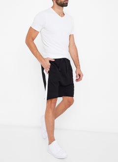 STATE 8 Side Panelled Knit Shorts Black/White  - Image 3