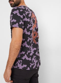 STATE 8 Printed T-shirt Purple/Black  - Image 1