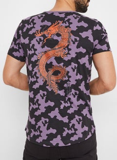 STATE 8 Printed T-shirt Purple/Black  - Image 2