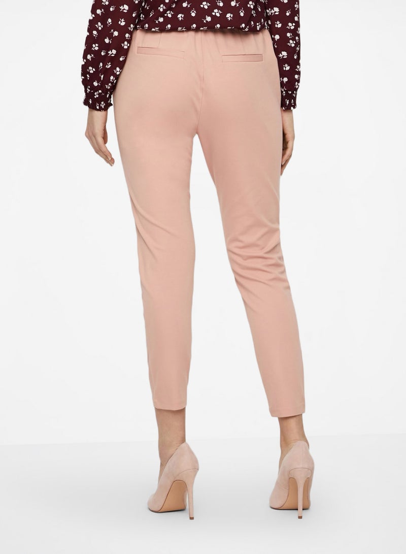 VERO MODA - Skinny Knit Pants Pink - Image 1