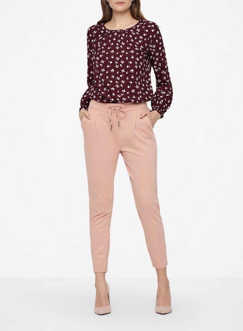 VERO MODA - Skinny Knit Pants Pink - Image 1