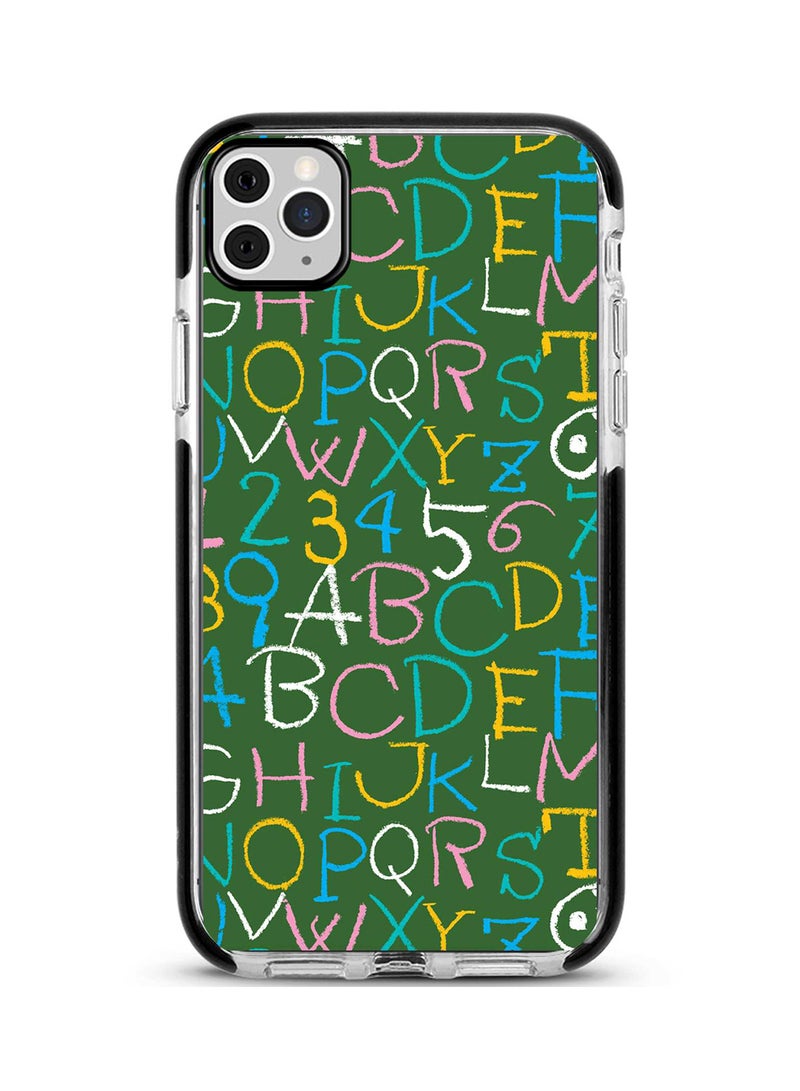 Stylizedd Protective Case Cover For Apple iPhone 11 Pro Max Green Board Alphabets